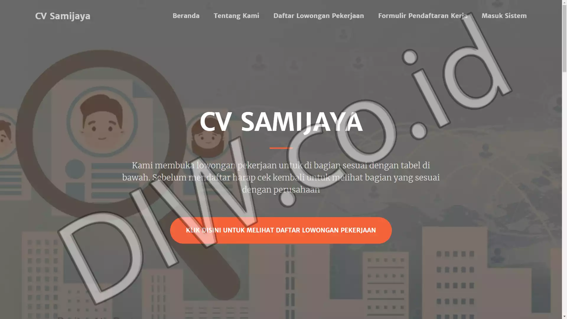 Portfolio - CV Sami Jaya - DIW.co.id (Digital In Website) Jasa Pembuatan Website dan Program Skripsi