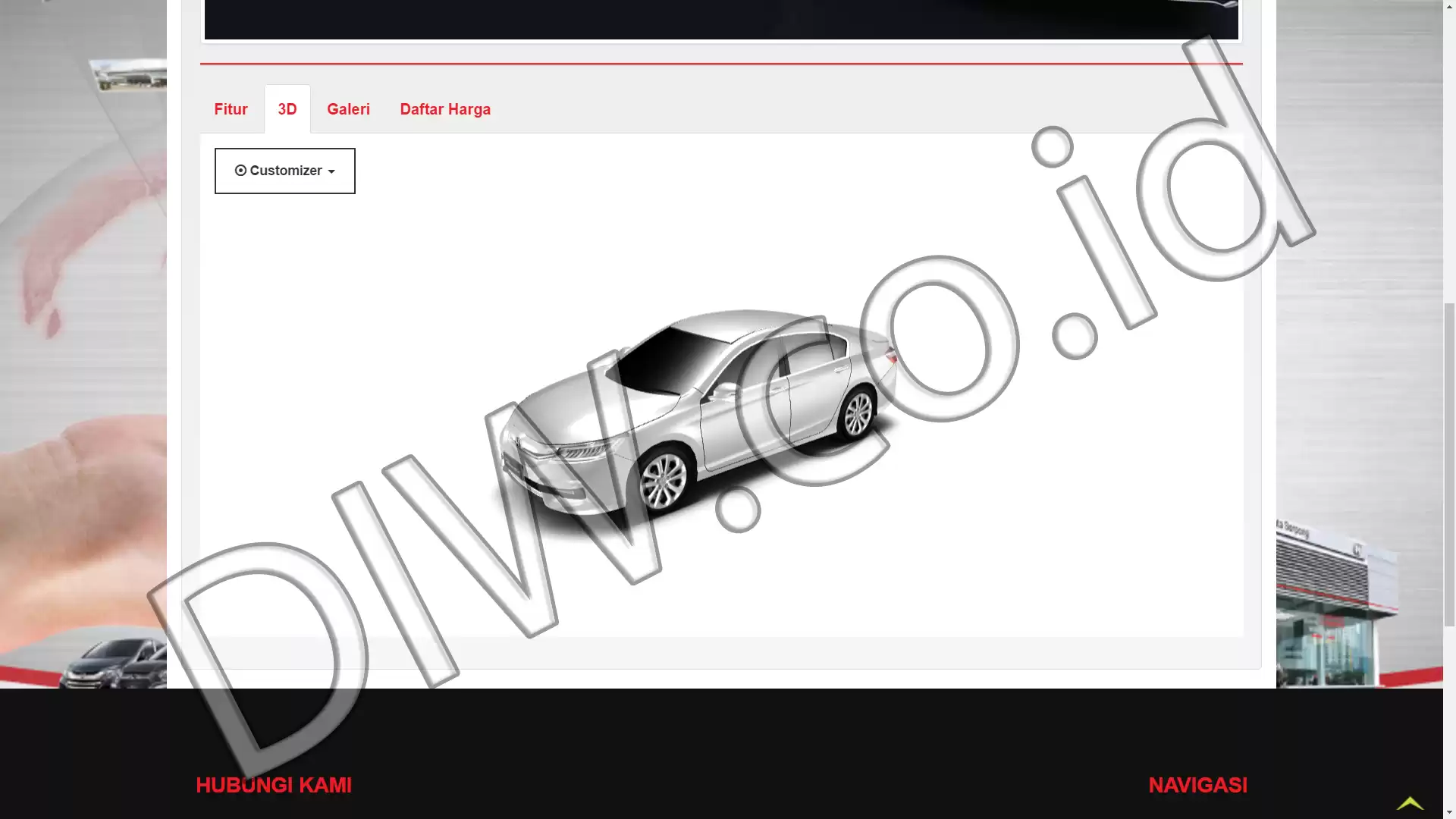 Portfolio - Dealer Honda Jakarta - DIW.co.id (Digital In Website) Jasa Pembuatan Website dan Program Skripsi