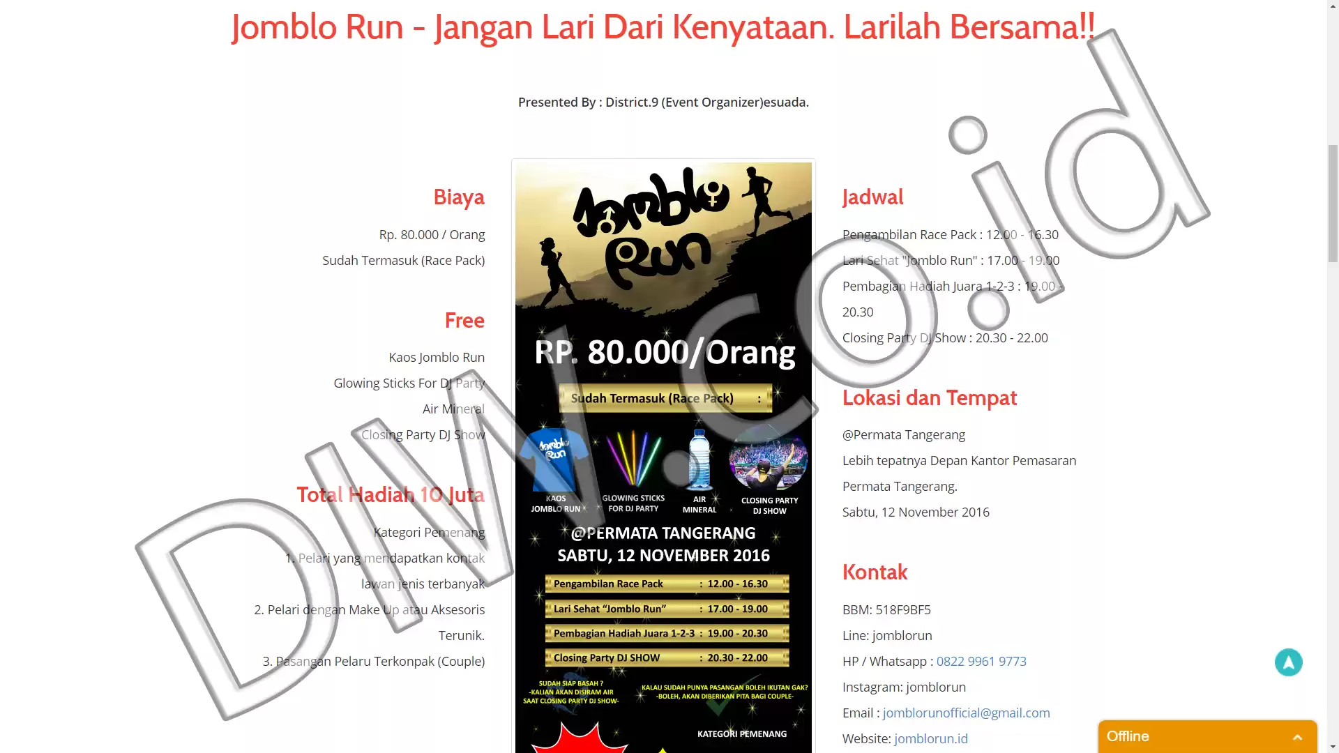 Portfolio - Jomblo Run - DIW.co.id (Digital In Website) Jasa Pembuatan Website dan Program Skripsi