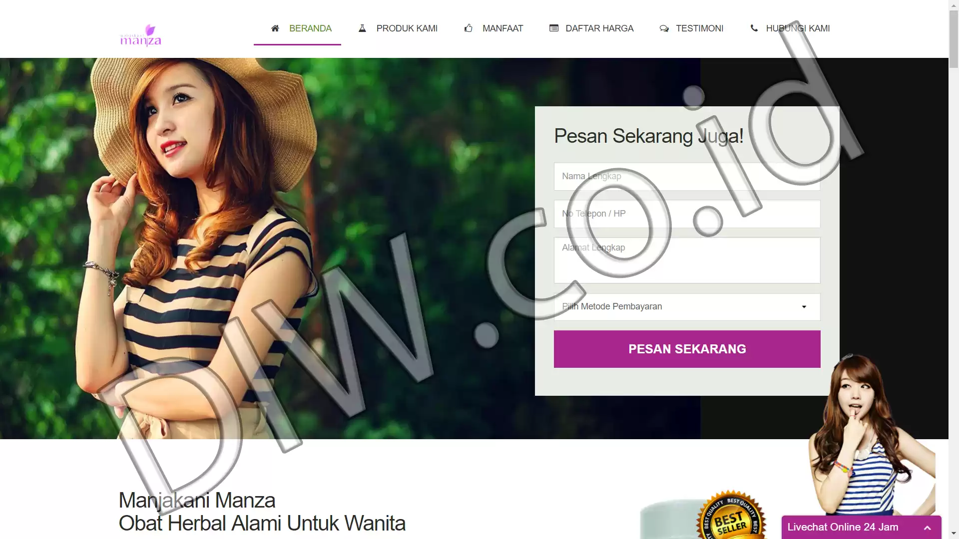 Portfolio - Manjakani Manza - DIW.co.id (Digital In Website) Jasa Pembuatan Website dan Program Skripsi