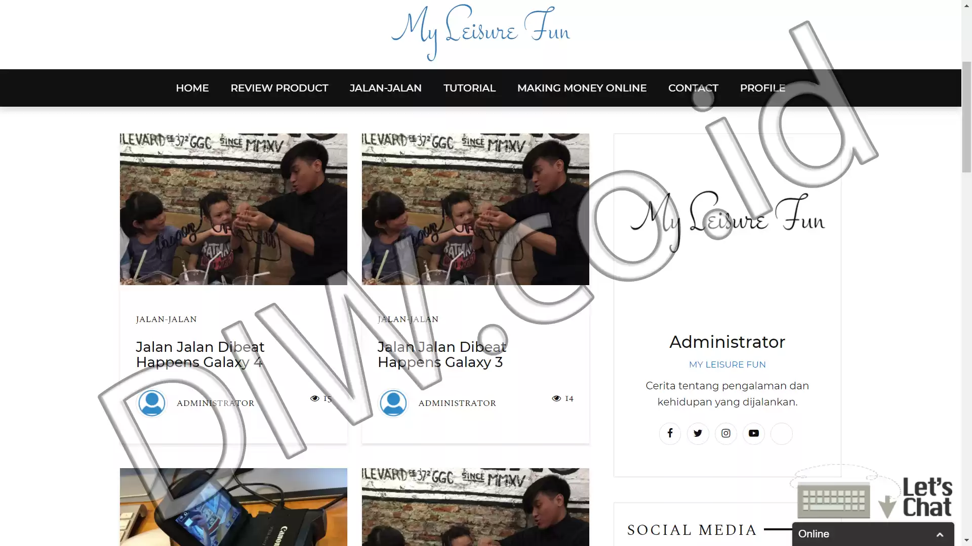 Portfolio - My Leisure Fun - DIW.co.id (Digital In Website) Jasa Pembuatan Website dan Program Skripsi