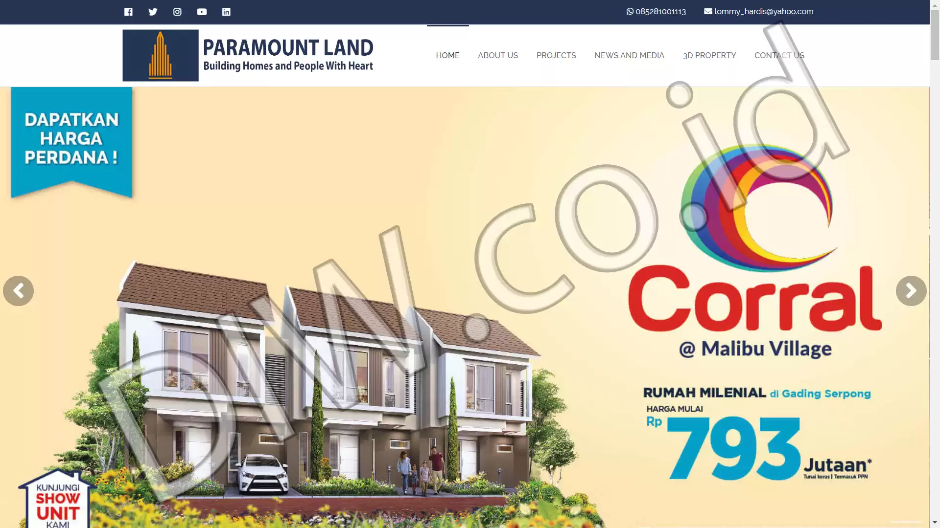 Portfolio - Property Paramount - DIW.co.id (Digital In Website) Jasa Pembuatan Website dan Program Skripsi
