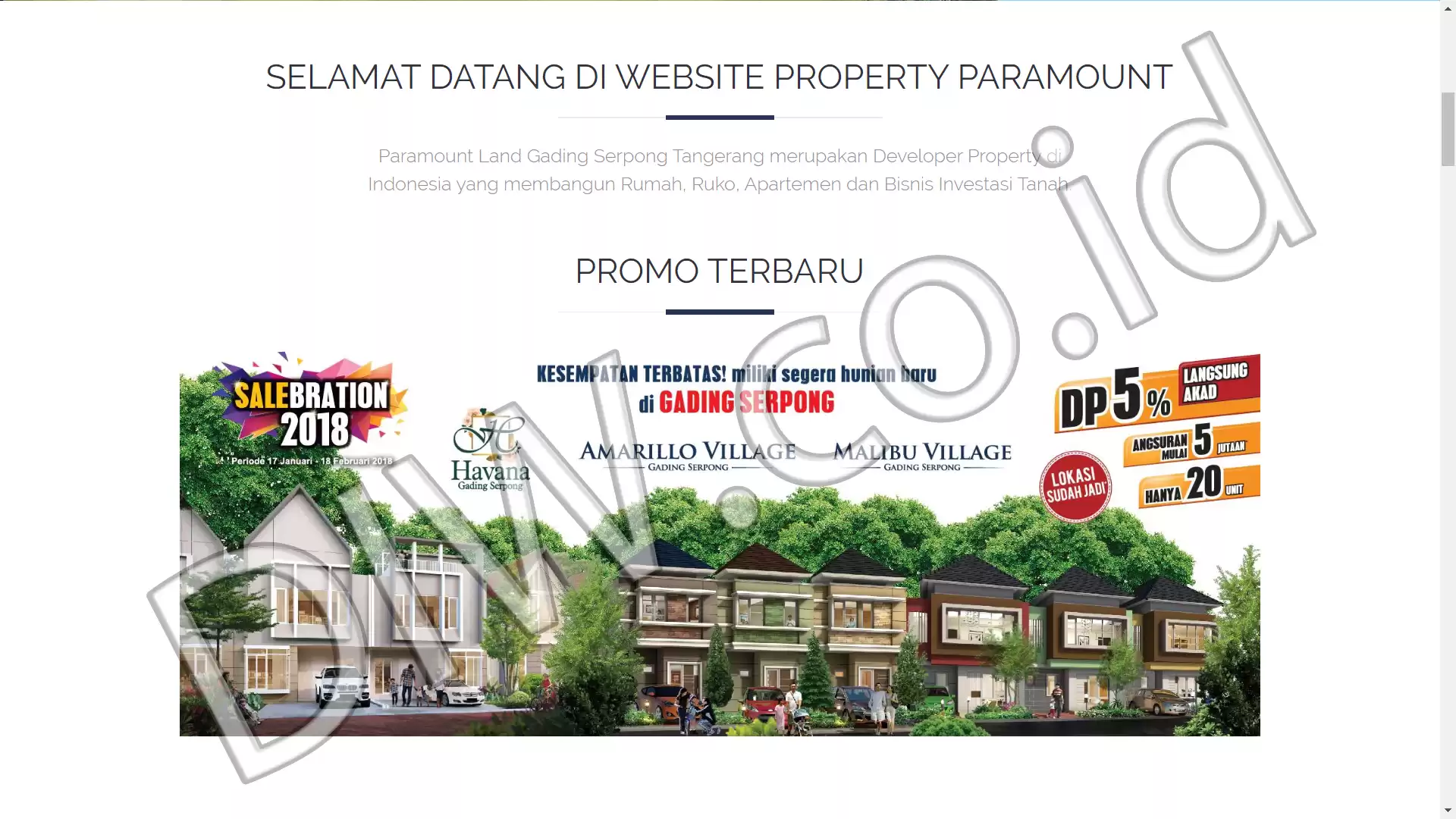 Portfolio - Property Paramount - DIW.co.id (Digital In Website) Jasa Pembuatan Website dan Program Skripsi