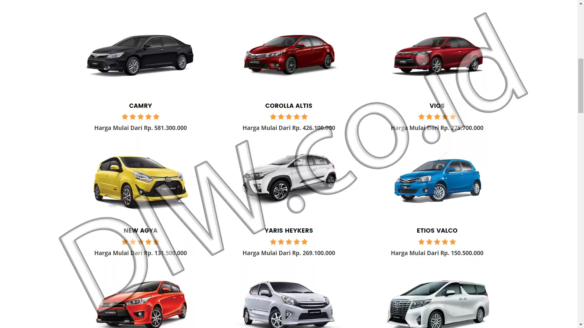 Portfolio - Toyota Cipondoh - DIW.co.id (Digital In Website) Jasa Pembuatan Website dan Program Skripsi